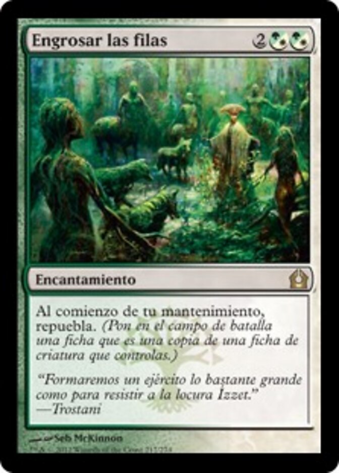 Engrosar las filas