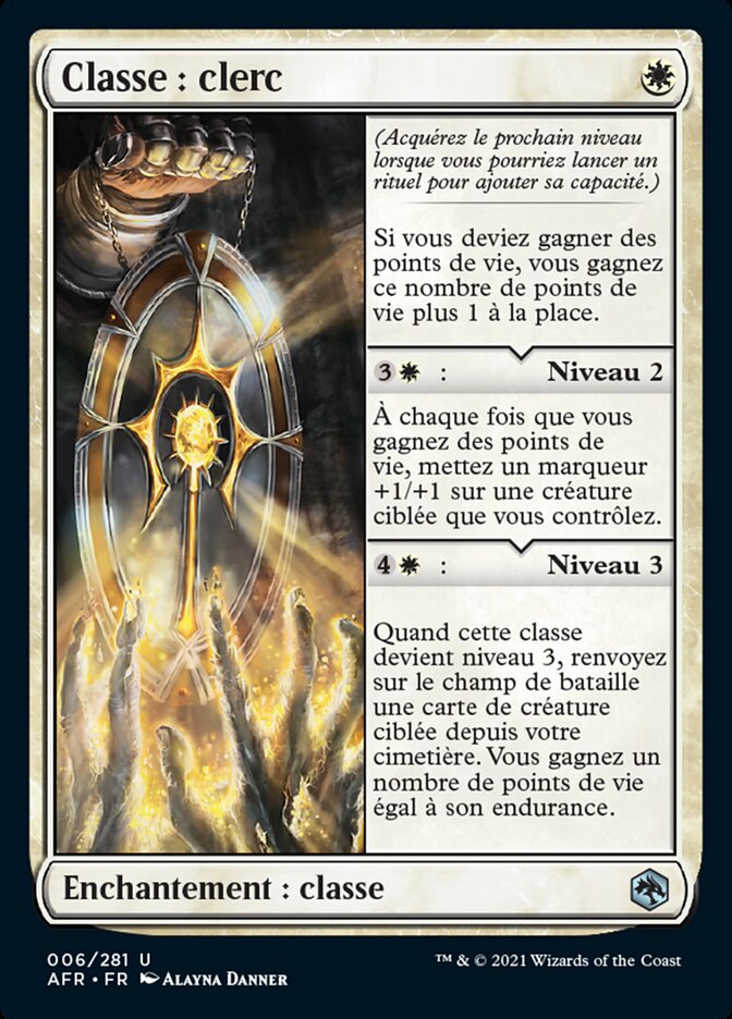 Classe : clerc