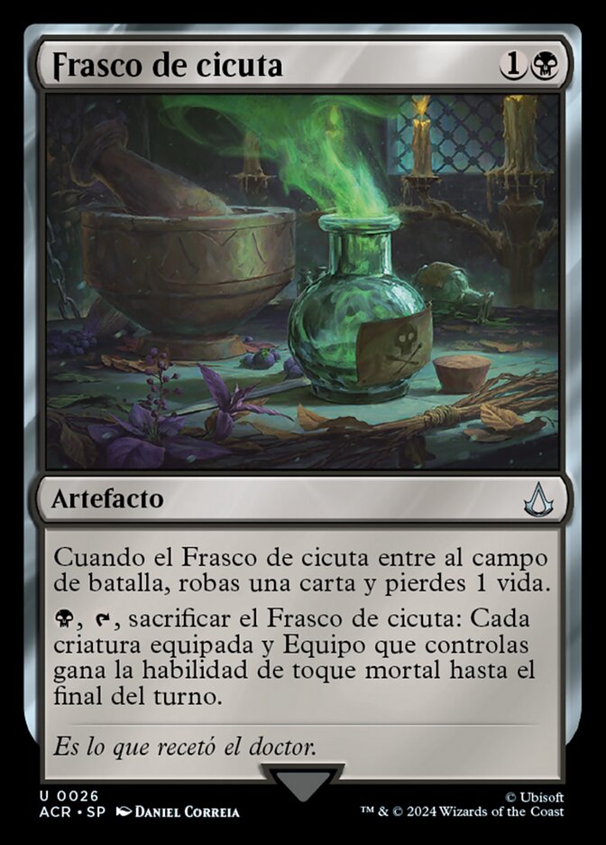 Frasco de cicuta