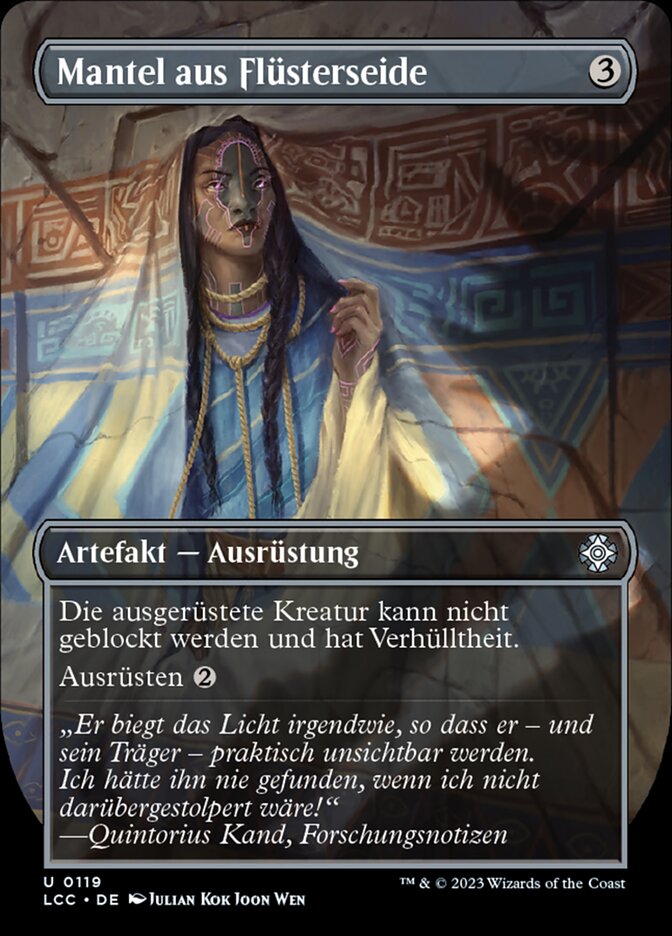 Mantel aus Flüsterseide