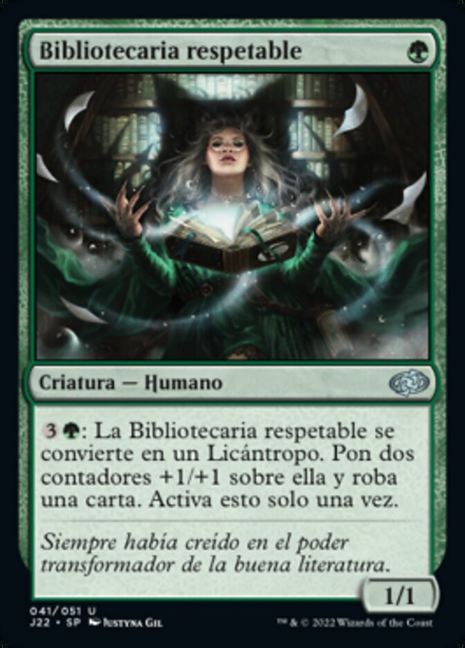 Bibliotecaria respetable