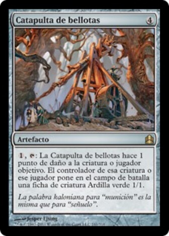 Catapulta de bellotas