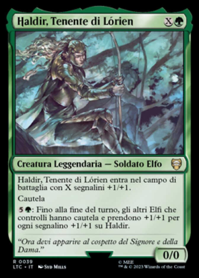 Haldir, Tenente di Lórien