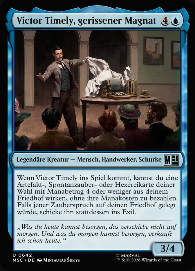 Victor Timely, gerissener Magnat