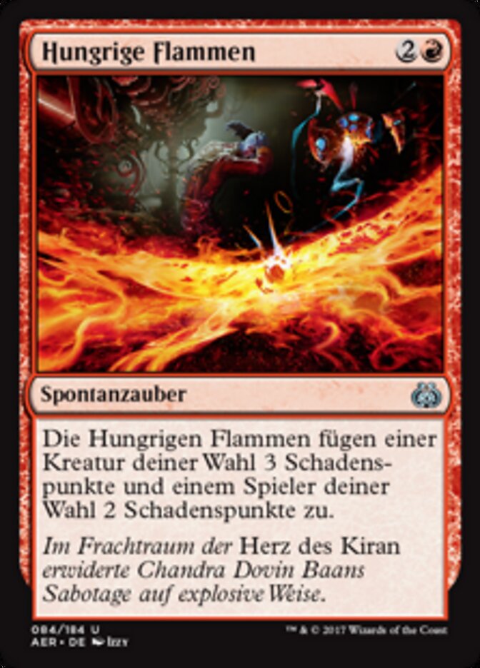 Hungrige Flammen