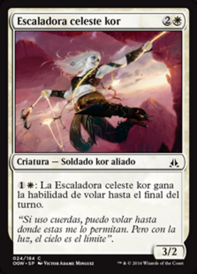 Escaladora celeste kor