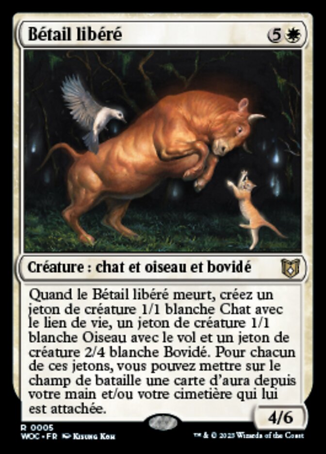 Bétail libéré