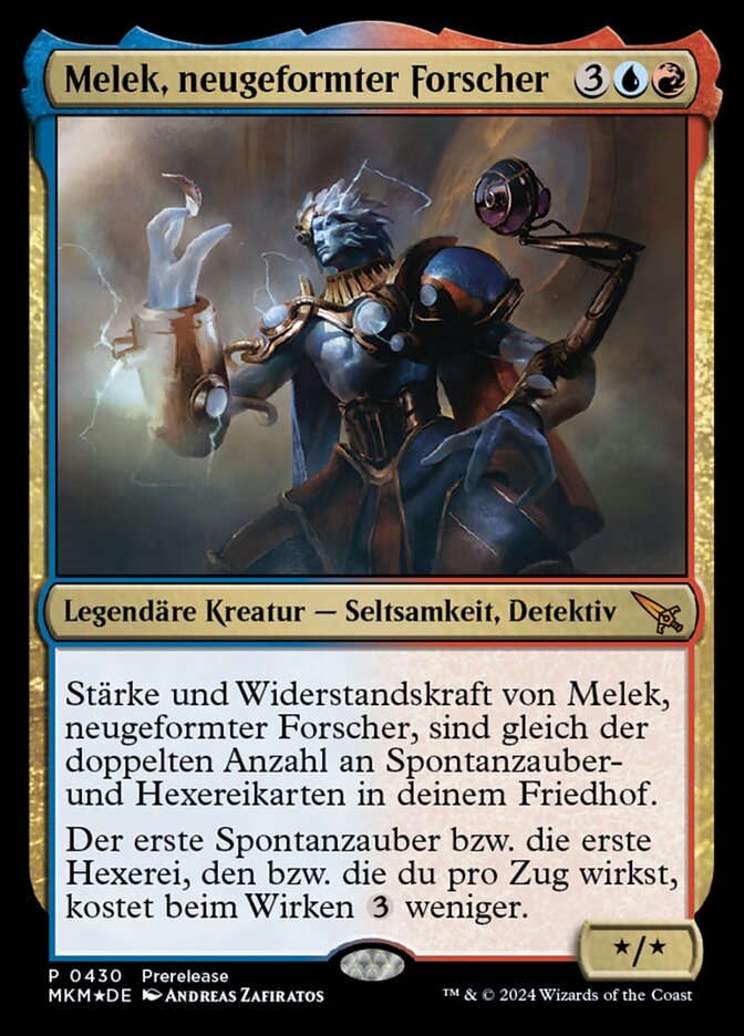 Melek, neugeformter Forscher