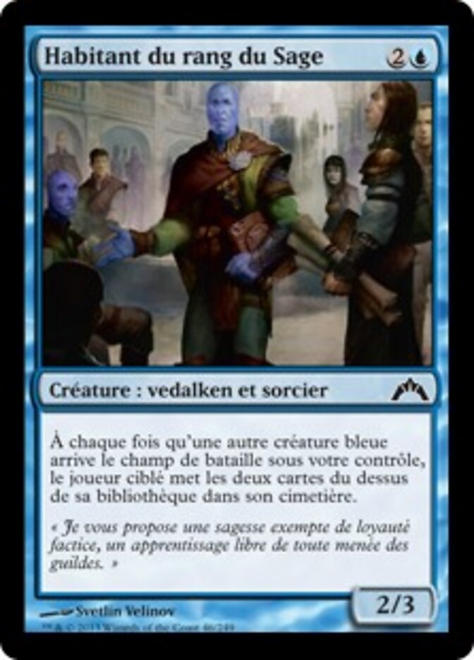 Habitant du rang du Sage