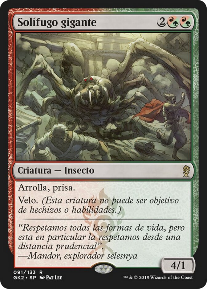 Solífugo gigante