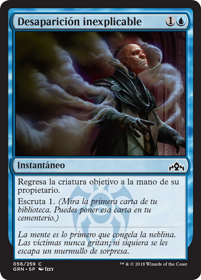 Desaparición inexplicable