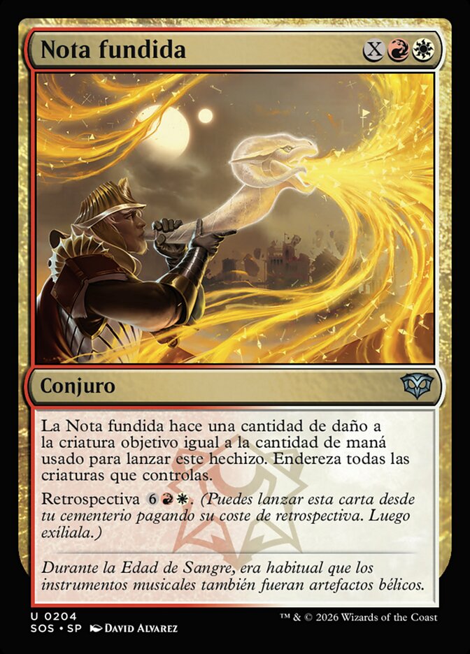 Nota fundida