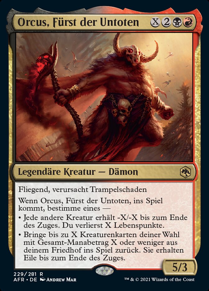 Orcus, Fürst der Untoten