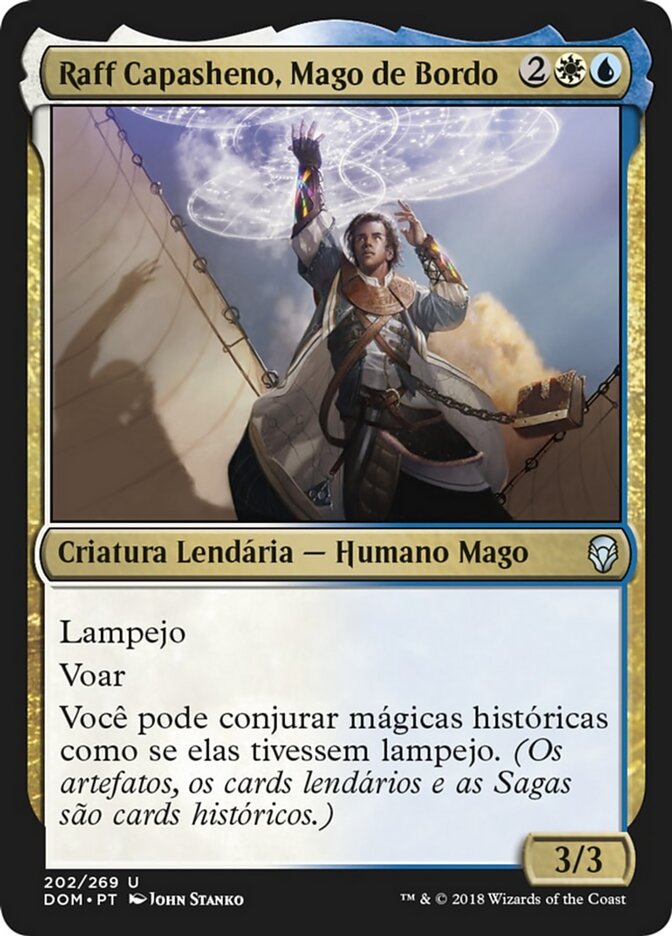 Raff Capasheno, Mago de Bordo