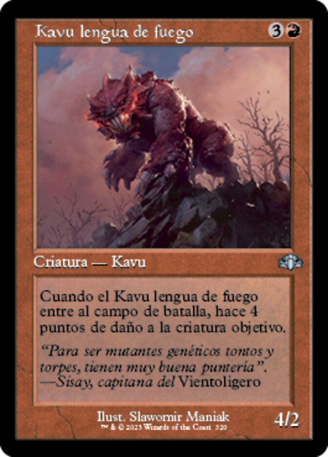 Kavu lengua de fuego