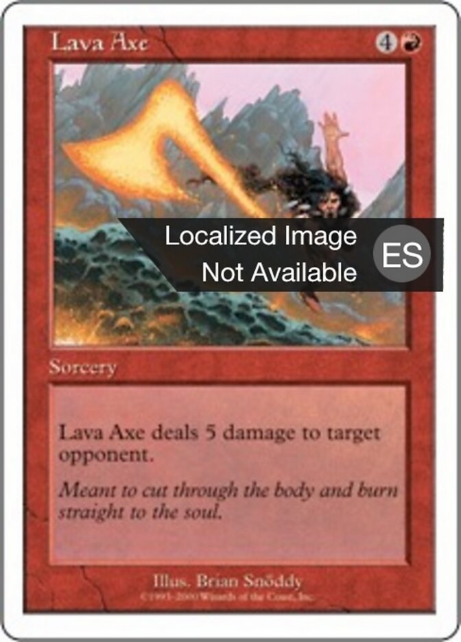 Hacha de lava