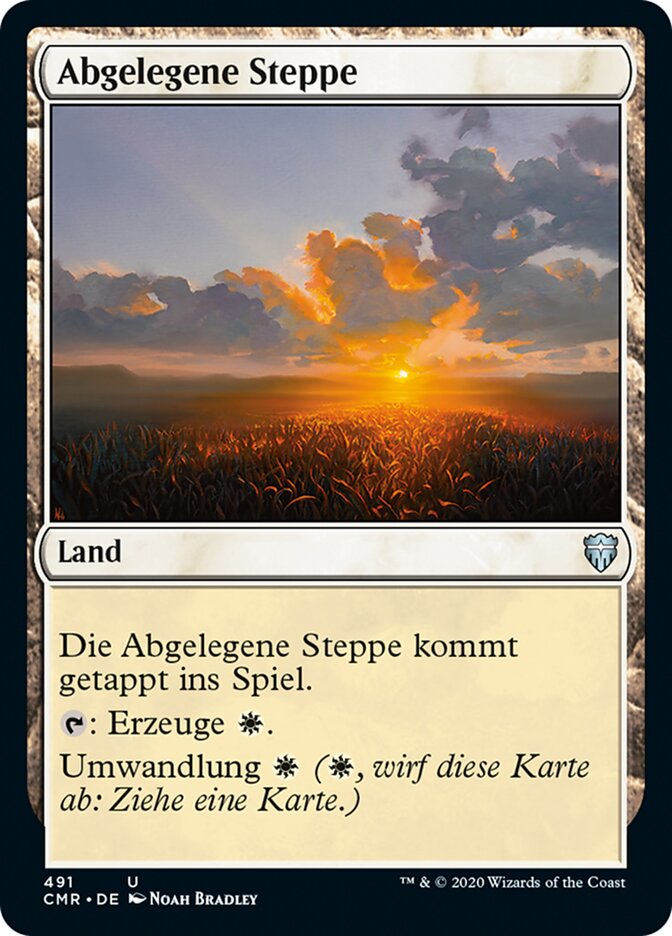 Abgelegene Steppe