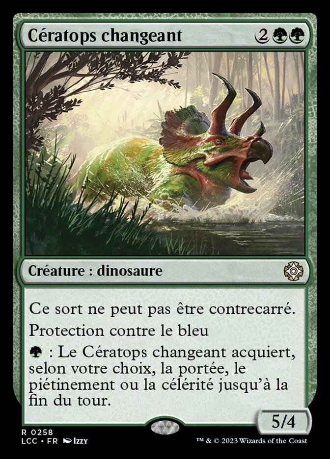 Cératops changeant