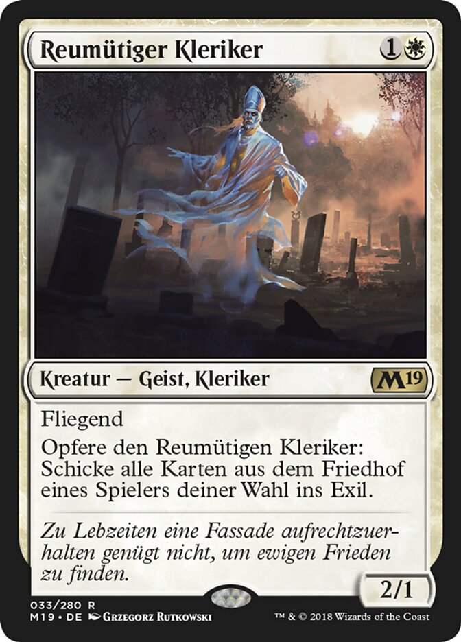 Reumütiger Kleriker