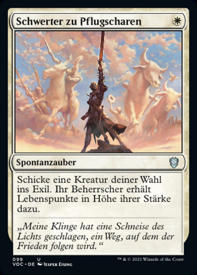 Schwerter zu Pflugscharen