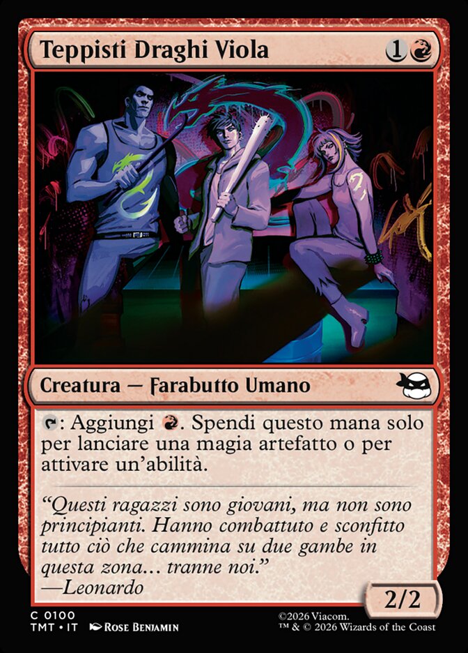 Teppisti Draghi Viola