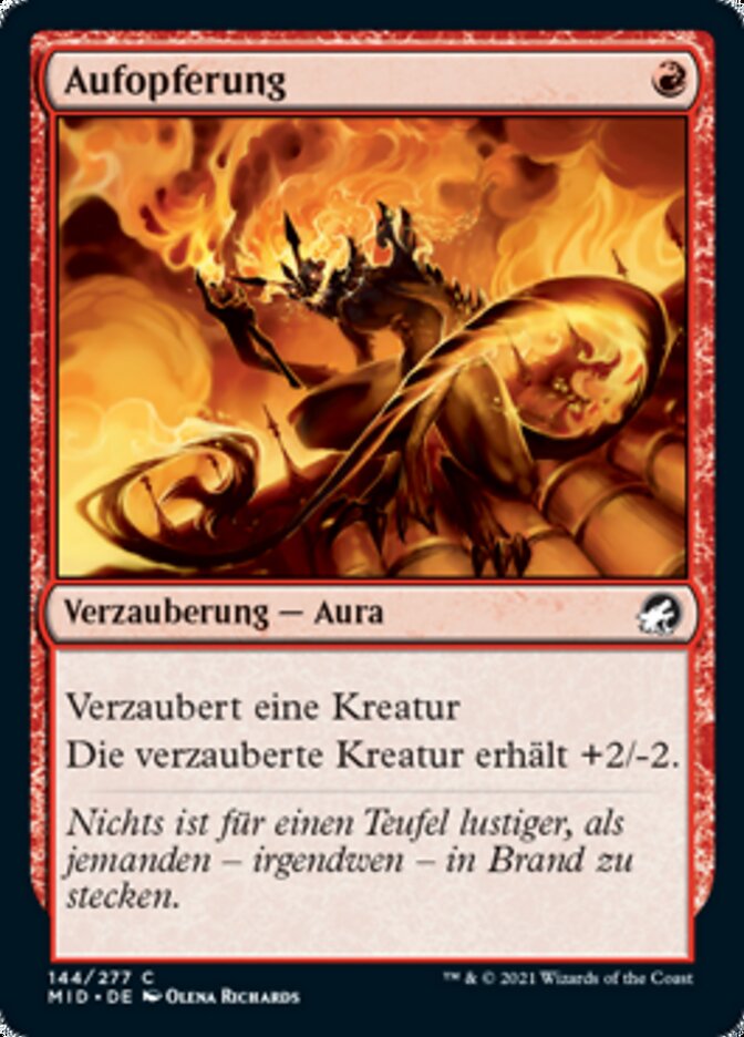 Aufopferung