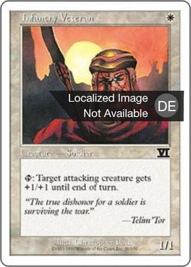 Erfahrener Fußsoldat