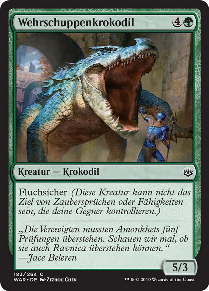 Wehrschuppenkrokodil
