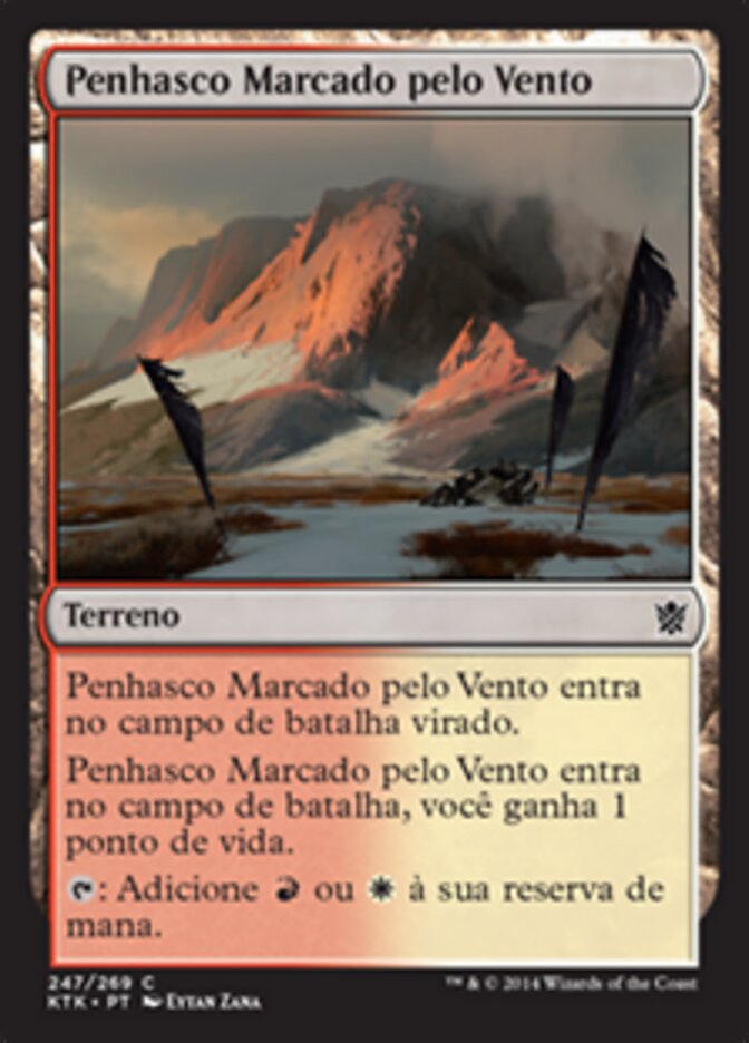 Penhasco Marcado pelo Vento