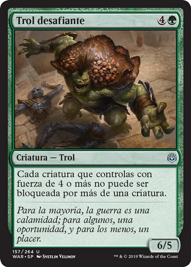 Trol desafiante