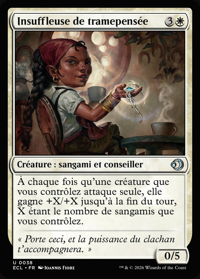 Insuffleuse de tramepensée