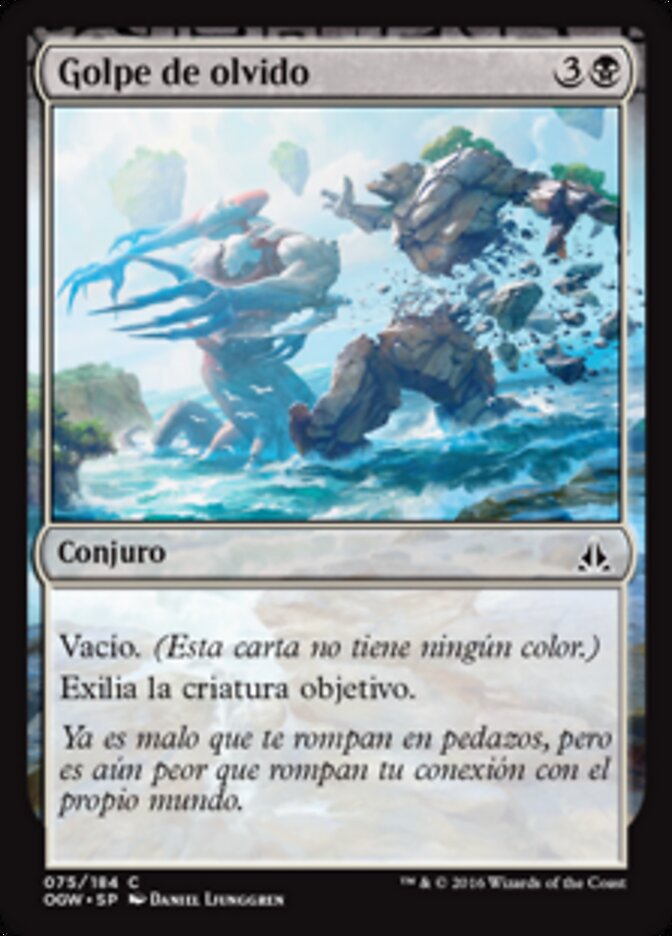 Golpe de olvido