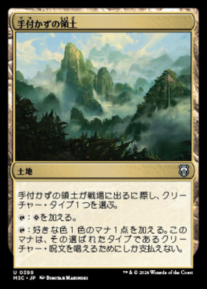 手付かずの領土