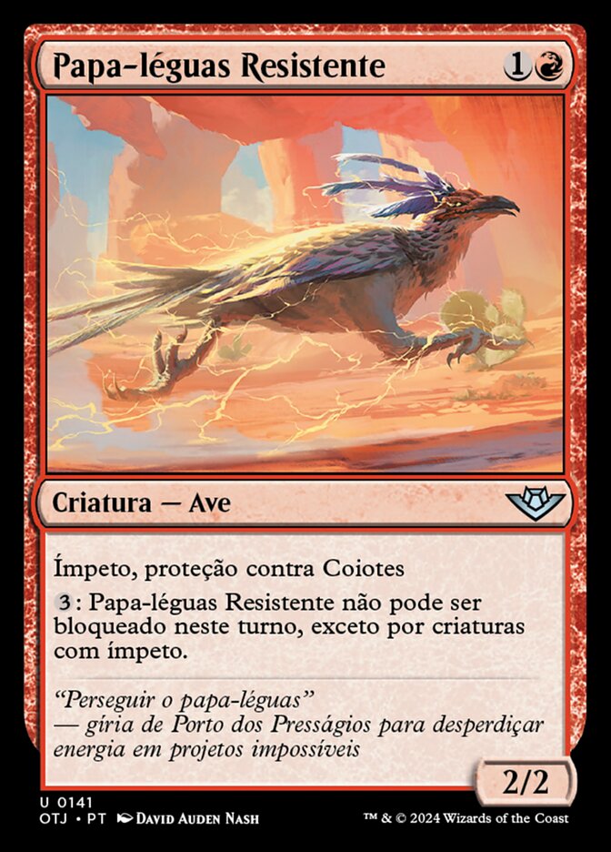 Papa-léguas Resistente