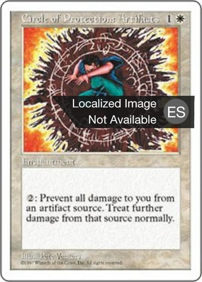 Circulo de protección: Artefactos