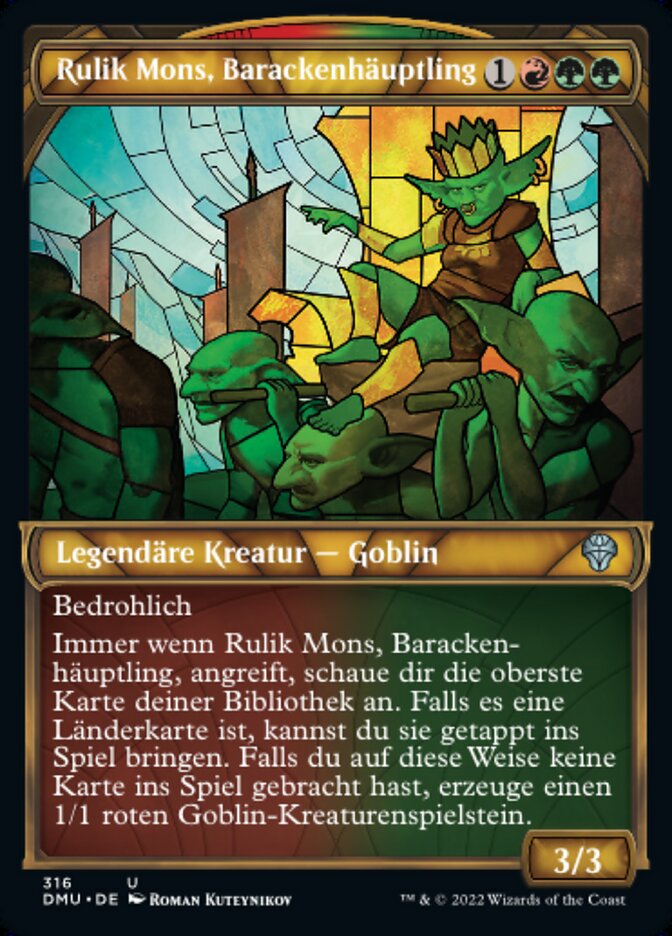 Rulik Mons, Barackenhäuptling