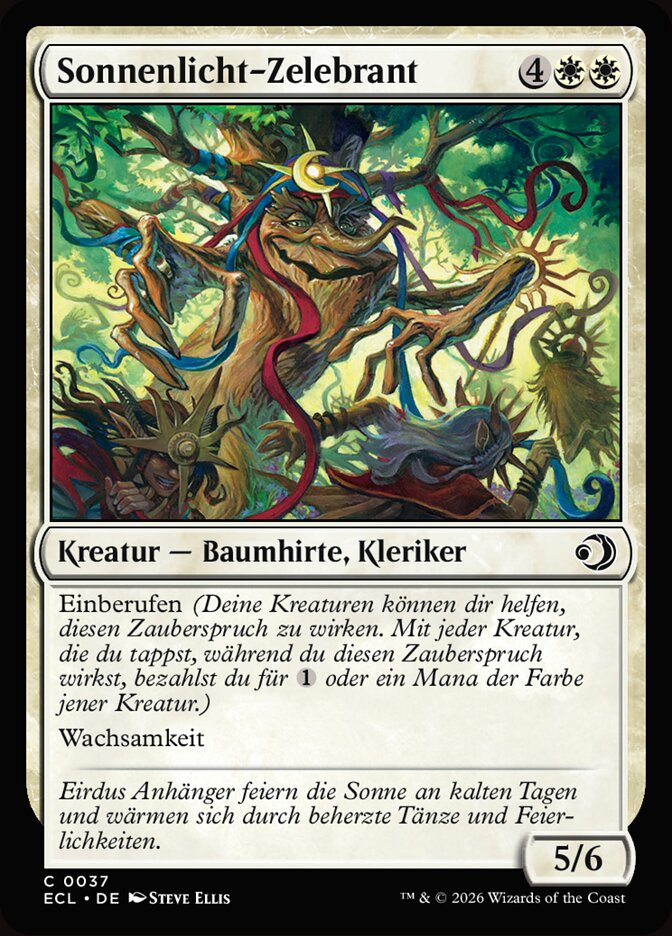 Sonnenlicht-Zelebrant