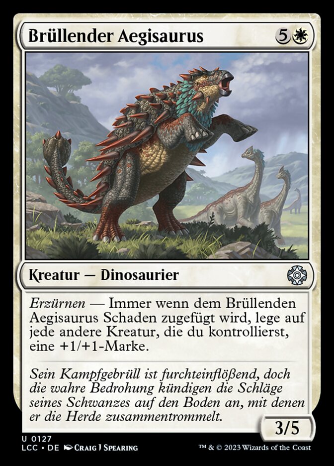 Brüllender Aegisaurus