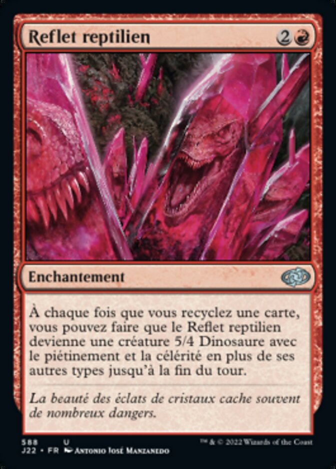 Reflet reptilien