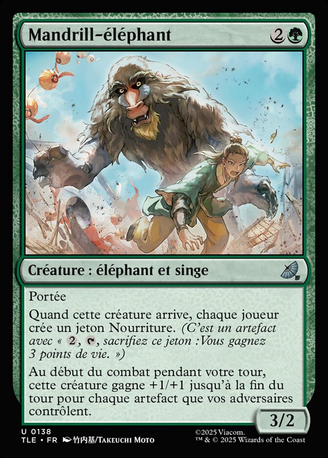 Mandrill-éléphant