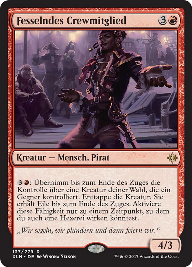 Fesselndes Crewmitglied