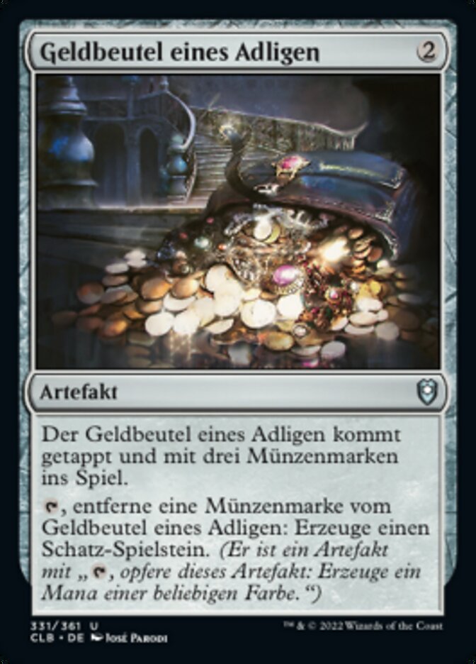 Geldbeutel eines Adligen