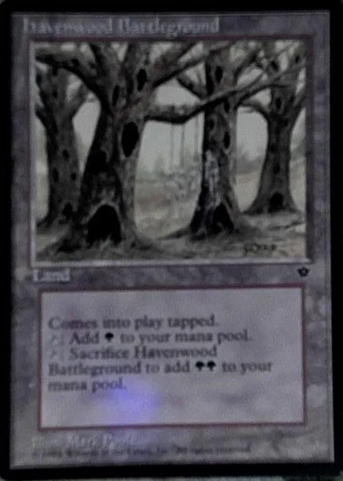 Motion-blurred card scan